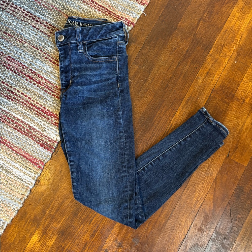 AE Super Super Stretch High-Rise Skinny Jeans